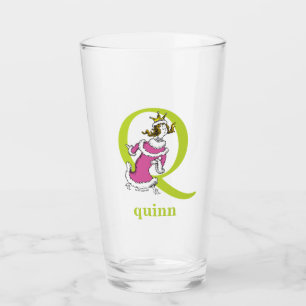 Verre L'ABC du Dr Seuss : Lettre Q - Vert Ajoutez votr