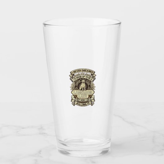 Verre Labrador Lady Dog Crown Shield_1 (Devant)