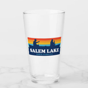 Verre Lac Salem en Caroline du Nord en canoë