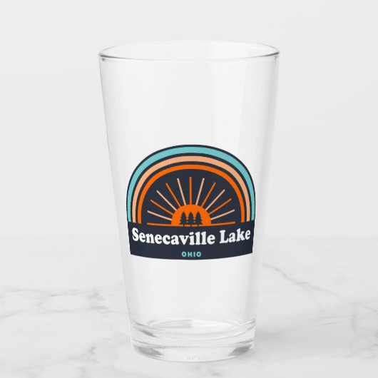 Verre Lac Senecaville Ohio Arc-en-ciel (Devant)