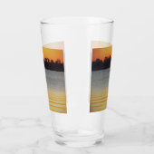 Verre Lac Wendouree Calme Avant la Tombée de la Nuit (Gauche)
