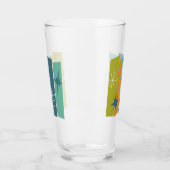 Verre L'Âge Atomique Rectangue Les Étoiles Boomerang Au  (Gauche)