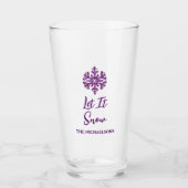 Verre Laisser neiger Flèche-neige pourpre (Devant)