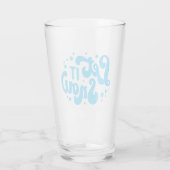 Verre Laisser neiger hiver design (Dos)