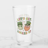 Verre Laissons la chance - Drôle Leprechaun Clover (Devant)