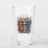 Verre Laissons-nous ! | Fireworks | Étoiles et rayures (Dos)