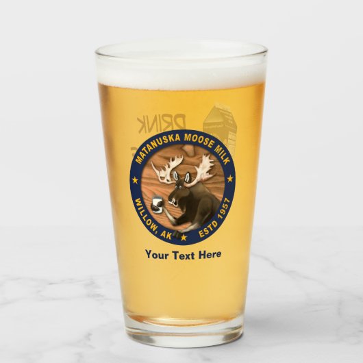 Verre Lait d'orignal Matanuska (Devant (rempli))