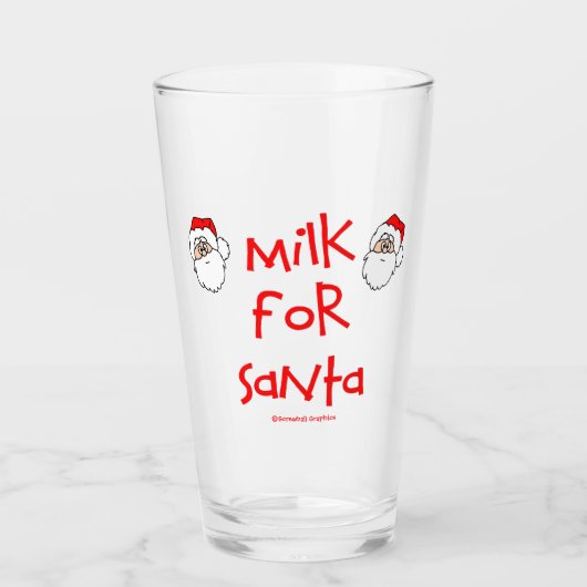 Verre Lait pour Père Noël (Devant)