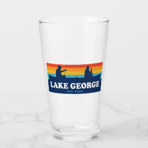 Verre Lake George, canoë de New York