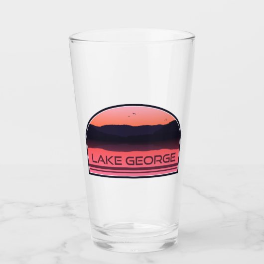 Verre Lake George New York Red Sunrise (Devant)
