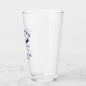 Verre Lake House Nom de famille Oars croisés Poisson (Gauche)