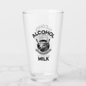 Verre L'alcool contre le lait (Dos)