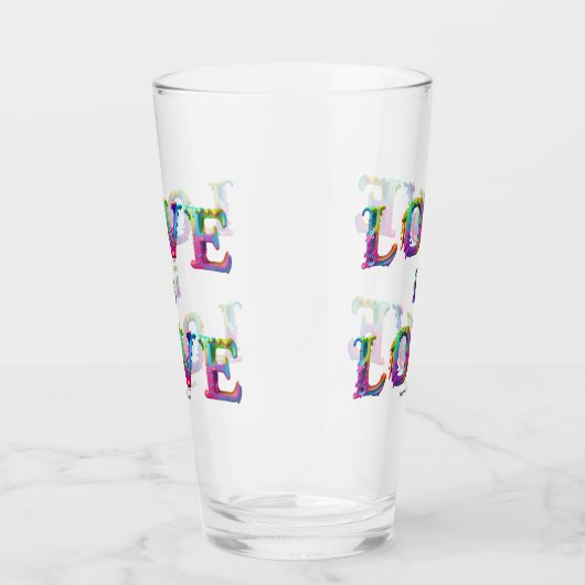 Verre L'amour de SlipperyJoe est amour spray peinture ga (Droite)