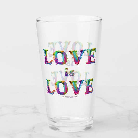 Verre L'amour de SlipperyJoe est amour spray peinture ga (Devant)