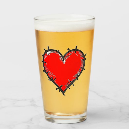 Verre L'amour est (Devant (rempli))