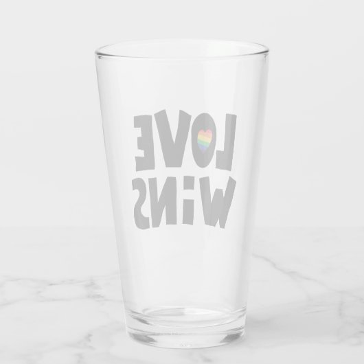 Verre L'amour gagne (Dos)