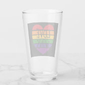 Verre L'amour gagne Rainbow Heart (Dos)