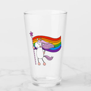 Verre L'amour n'a pas de limites Unicorne