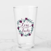Verre L'amour ne manque jamais (Devant)