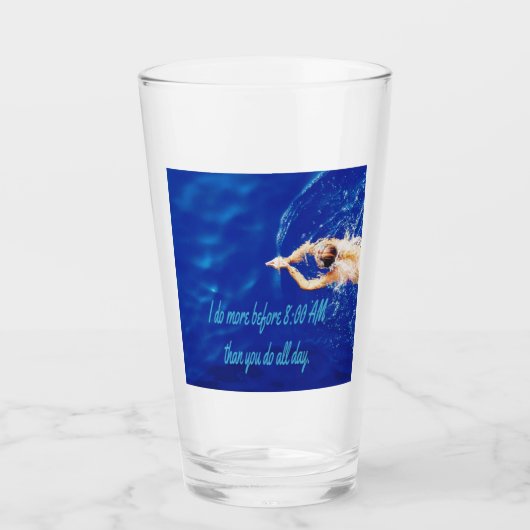 Verre Lap Swim Team Motivational Inspiration (Devant)