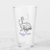 Verre Lapin de Pâques blanc (Devant)