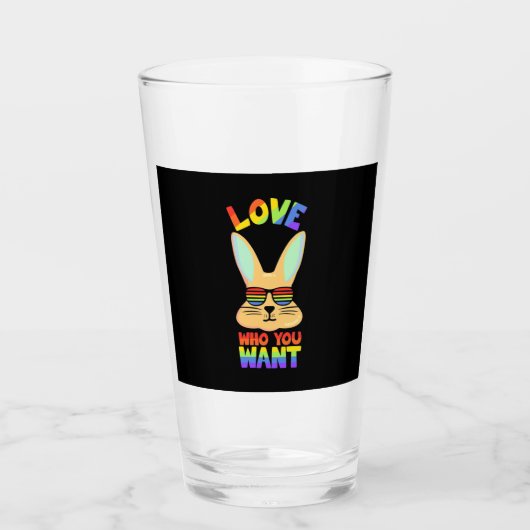 Verre Lapin lesbien LGBT (Devant)