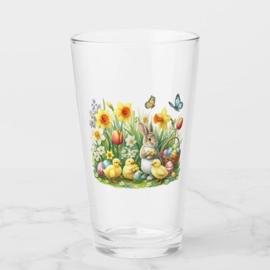 Verre lapin/poulet de printemps classique/Vintage (Devant)