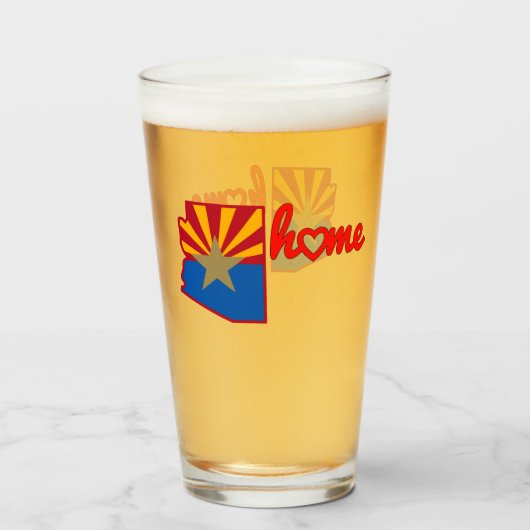 Verre L'Arizona est à la maison (Devant (rempli))