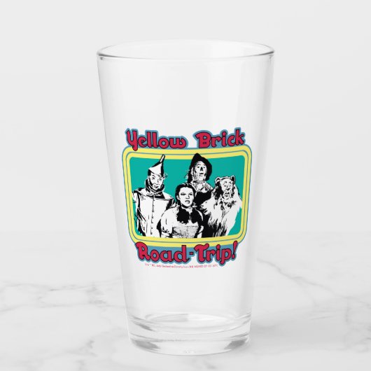Verre L'Assistant D'Oz™ | Route en brique jaune! (Devant)