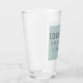 Verre Latitude et longitude d'Édimbourg (Droite)