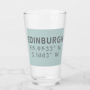 Verre Latitude et longitude d'Édimbourg