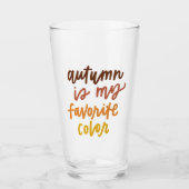 Verre "L'automne est ma couleur préférée" (Devant)