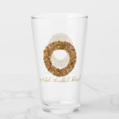 Verre L'automne quitte Thanksgiving Elegant Maple Wreath (Dos)
