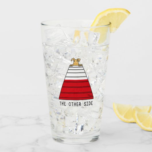 Verre L'autre côté - agilité drôle peur chien nerveux (Dos glace)