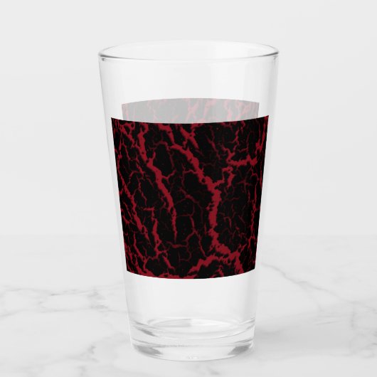 Verre Lave de l'espace fissuré - Bourgogne (Devant)