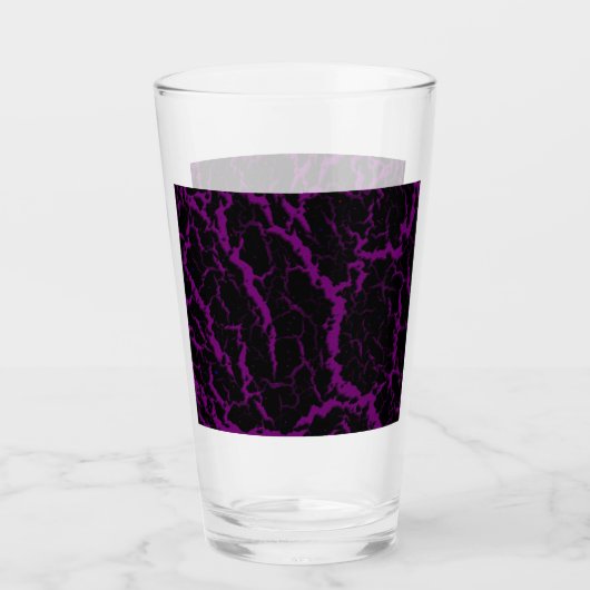 Verre Lave de l'espace fissuré - violet (Devant)