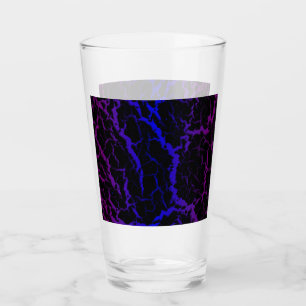 Verre Lave de l'espace fissuré - violet/bleu