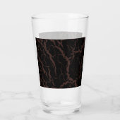 Verre Lave spatiale craquelée - Marron (Dos)