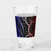 Verre Lave spatiale fissurée - Bleu/Blanc/Rouge (Dos)