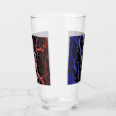 Verre Lave spatiale fissurée - Bleu/Blanc/Rouge (Droite)