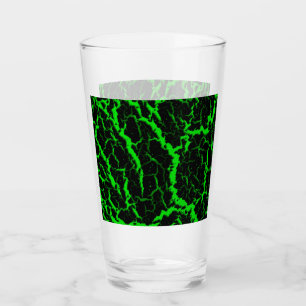 Verre Lave spatiale fissurée - Vert