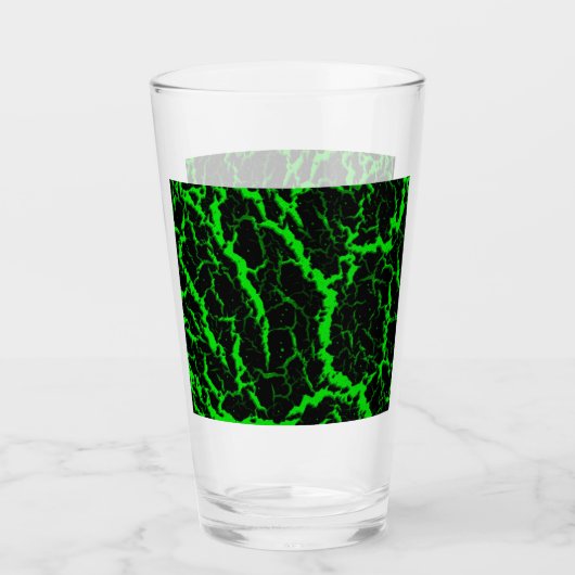 Verre Lave spatiale fissurée - Vert (Devant)