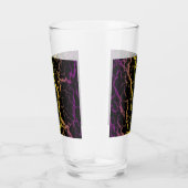 Verre Lave spatiale fissurée - Violet/Jaune (Droite)