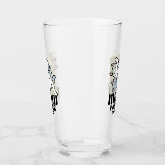 Verre Laze Furr Days - Cute Lazy Cats Design (Gauche)