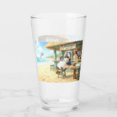 Verre Le bar de plage du pingouin (Dos)
