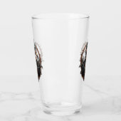 Verre "Le bec de fer : un ibis à vapeur" (Gauche)