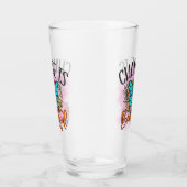 Verre Le changement de papillon est une belle citation I (Droite)