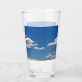 Verre Le ciel est bleu et les nuages blancs passent (Dos)