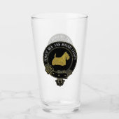Verre Le clan de Terrier d'écossais Crest et grillent (Devant)