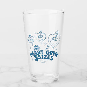 Verre Le cœur du Grinch a grandi de 3 tailles